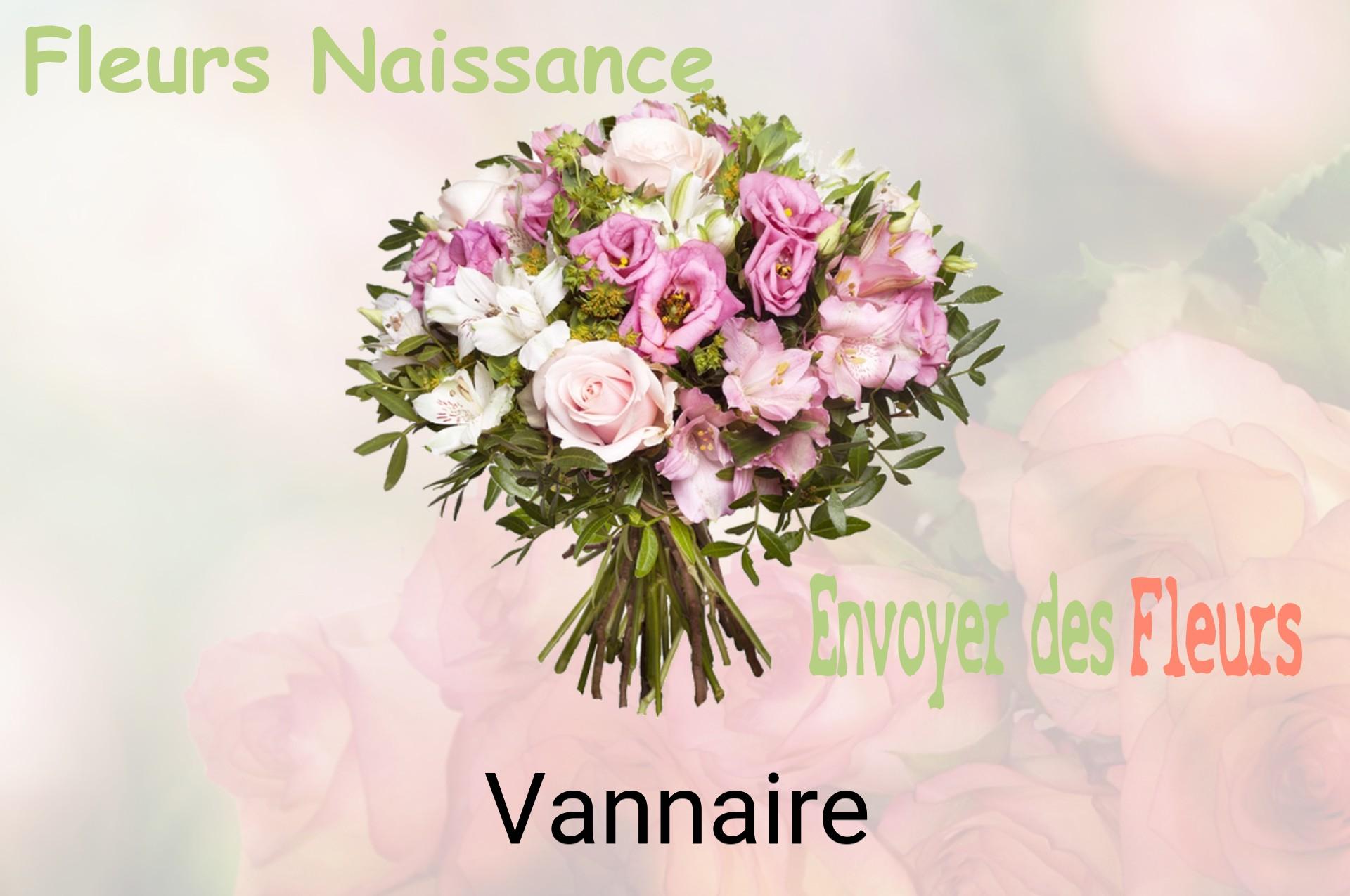 Bouquet de fleurs de naissance livré à Vannaire